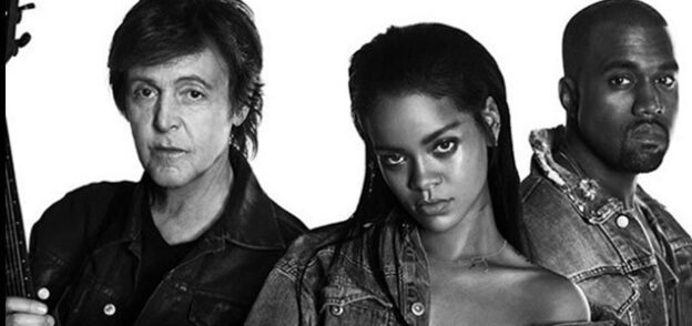 RIHANNA: FOURFIVESECONDS FT. KANYE WEST & PAUL MCCARTNEY - watch 