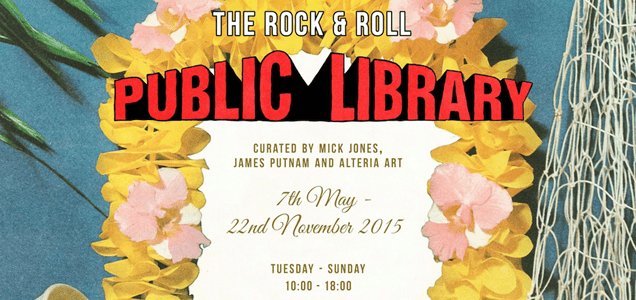 MICK JONES of The Clash opens The Rock and Roll Public Library 1