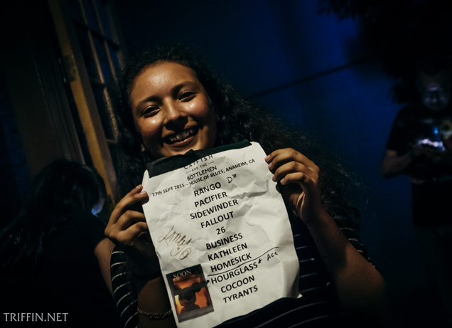 Setlist, House of Blues – Anaheim, September 27, 2015
