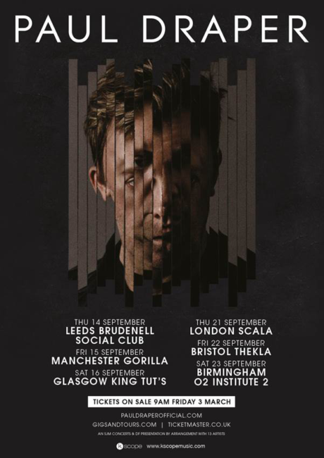 Former Mansun Frontman PAUL DRAPER Announces FIRST EVER LIVE SHOWS 84 paul draper