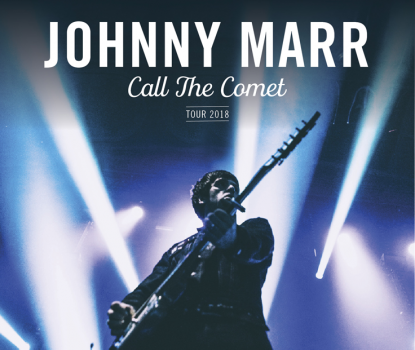 JOHNNY MARR Announces Ulster Hall, Belfast Show - Thursday 1st November 2018 