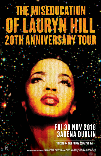 MS LAURYN HILL announces Dublin show with The Miseducation of LAURYN HILL 20th anniversary tour