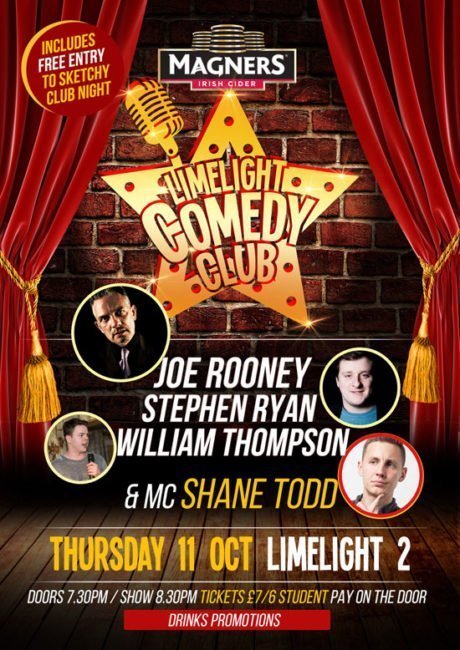 FATHER TED STAR JOE ROONEY (Fr. DAMO) Headlines this weeks LIMELIGHT COMEDY CLUB