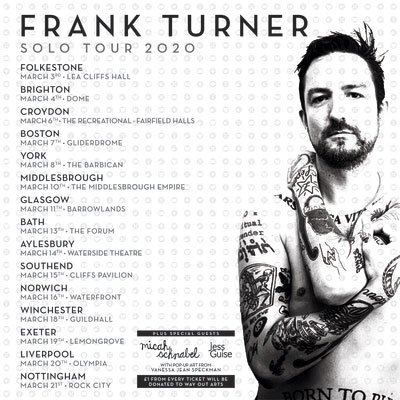 FRANK TURNER announces solo tour for 2020 