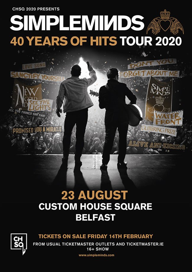 SIMPLE MINDS announce a headline Belfast show at Custom House Square on Sunday 23rd August 2020 83 simple minds