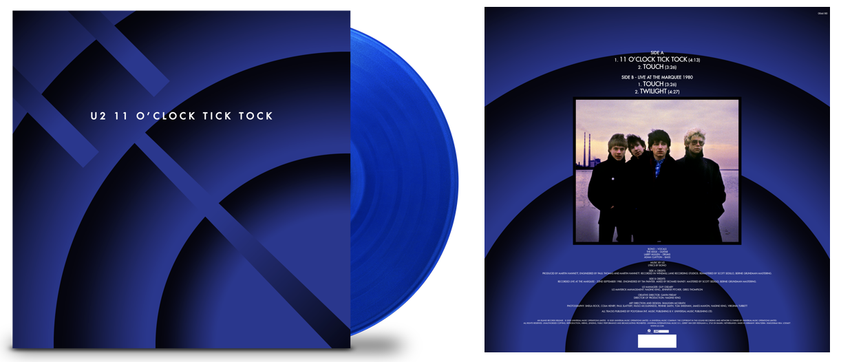 U2 announce the release of ‘11 O’Clock Tick Tock’ exclusively for Record Store Day 1