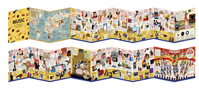 BOOK REVIEW: Music: A Fold-Out Graphic History 83 Music: A Fold-Out Graphic History