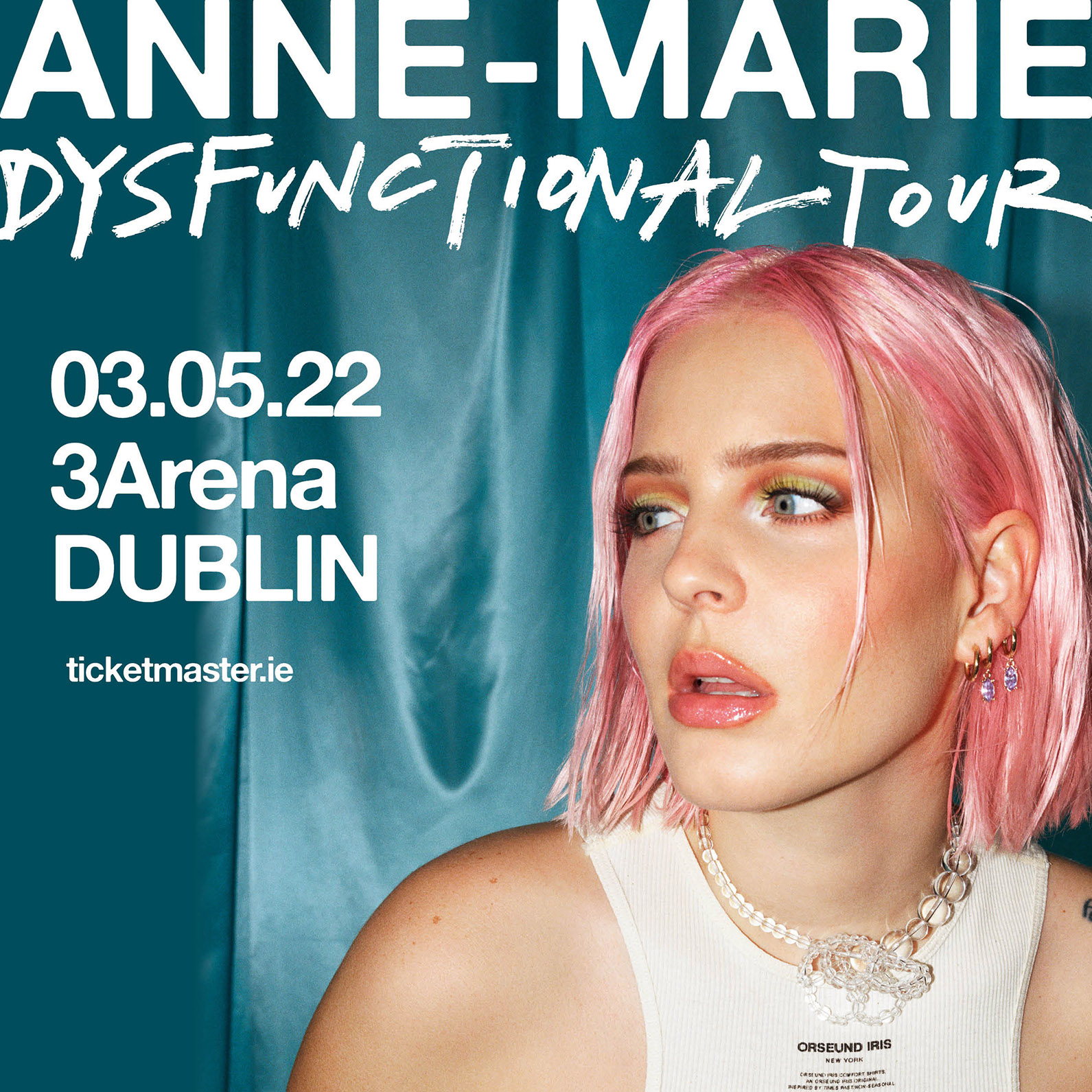 ANNE-MARIE brings her ‘Dysfunctional Tour’ to Dublin’s 3Arena on May 3rd 2022 