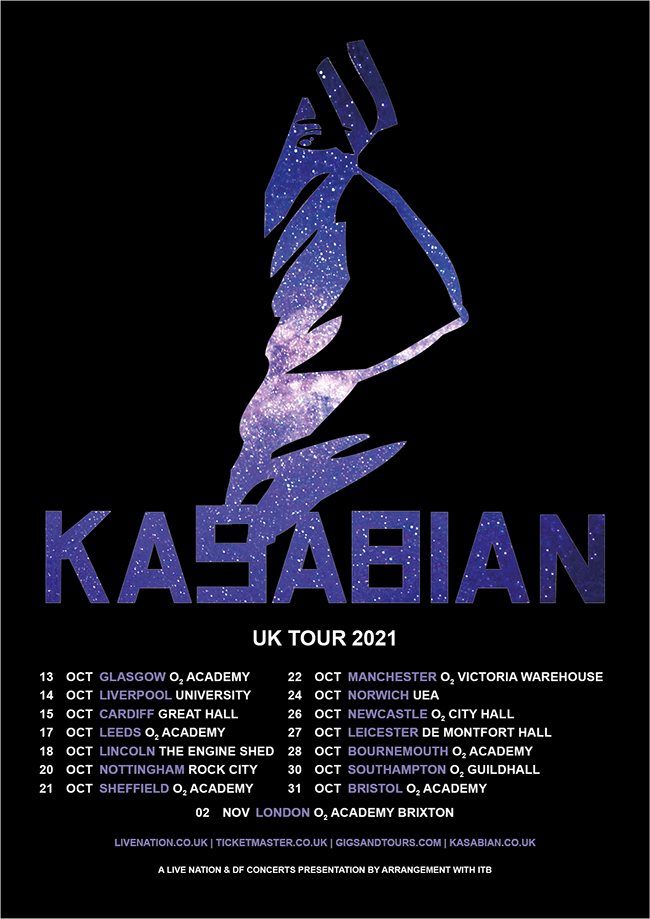 KASABIAN return with 15 must-see intimate shows kicking off October 13th at the 02 Academy 83 Kasabian