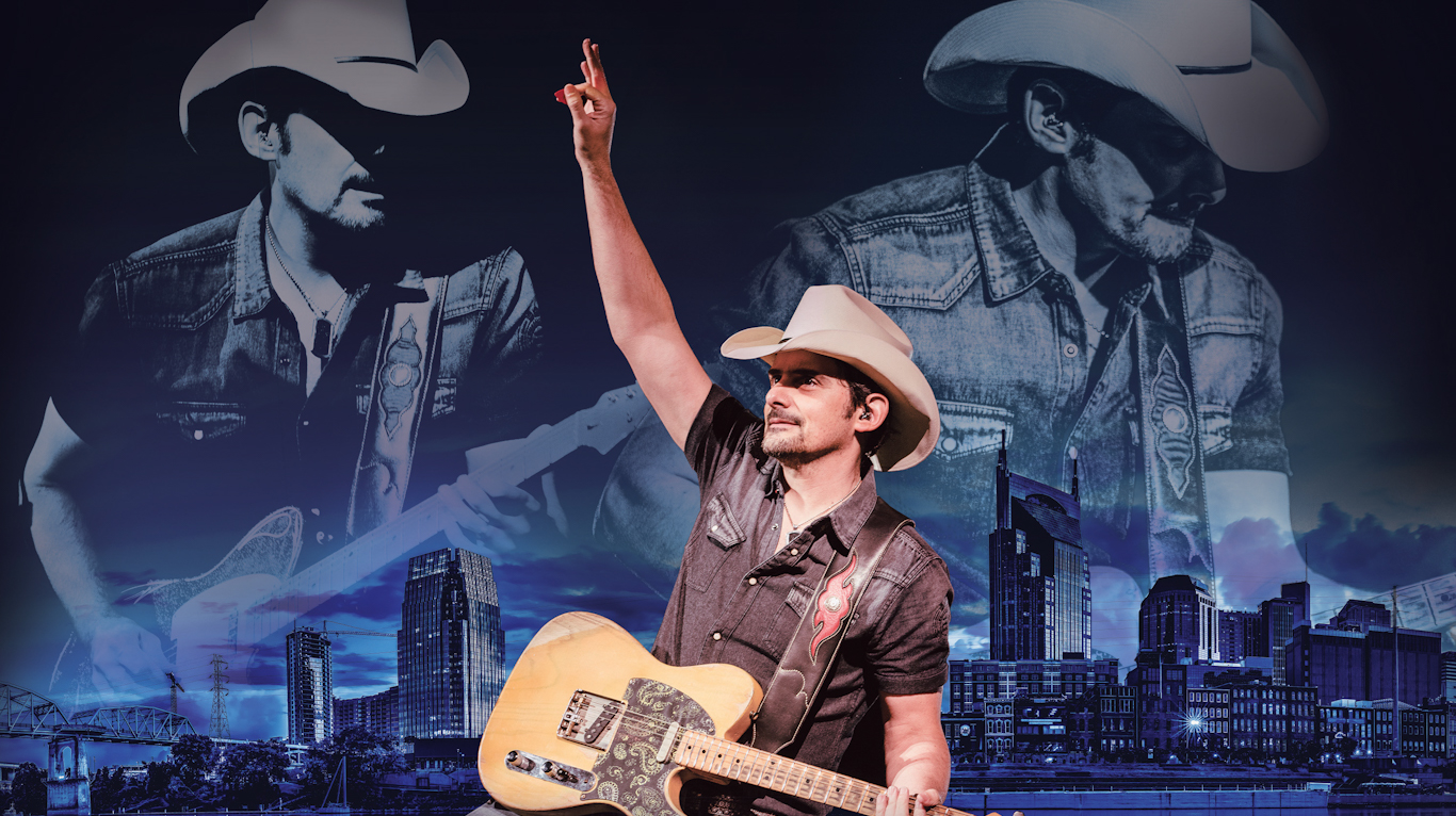Country music superstar BRAD PAISLEY returns to Dublin for a 3Arena show, July 16th 2022 1