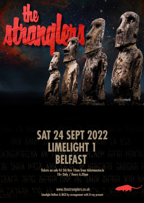 THE STRANGLERS announce headline Belfast show at the Limelight 1 on Saturday 24th September 2022 85 The Stranglers