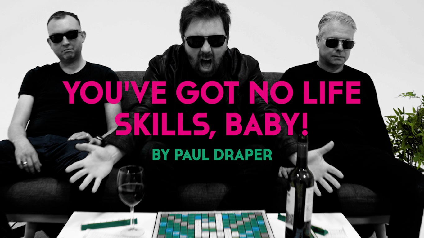 PAUL DRAPER shares the video for new single ‘You’ve Got No Life Skills, Baby!’ 