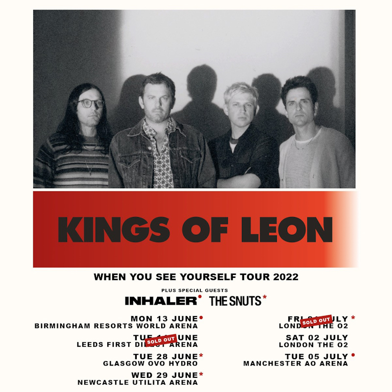 kings of leon 2022 UK arena tour