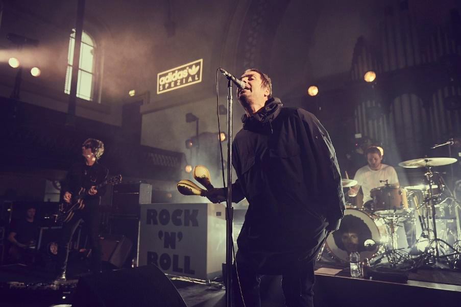 LIAM GALLAGHER launches new adidas Spezial collab with an intimate show in Blackburn 