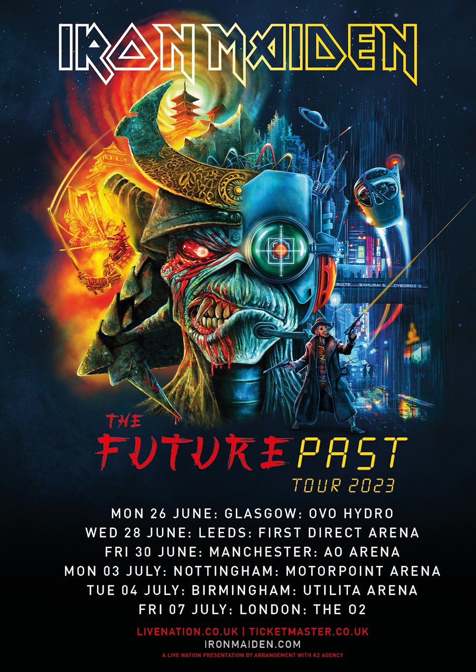 IRON MAIDEN announce first shows of 2023’s The Future Past Tour 85 Iron Maiden