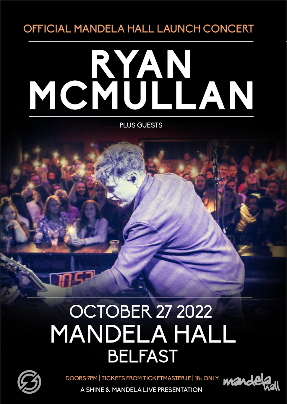 OFFICIAL MANDELA HALL LAUNCH CONCERT: RYAN MCMULLAN + GUESTS | ON SALE WEDNESDAY AT 10AM