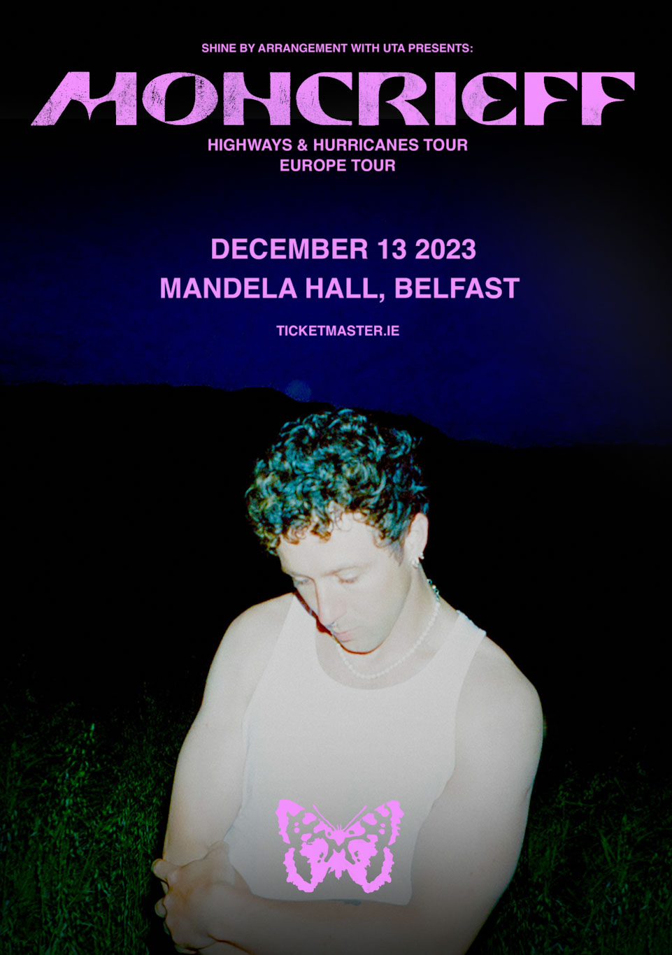 Irish-born singer-songwriter MONCRIEFF announces headline show at Mandela Hall, Belfast 87 Moncrieff