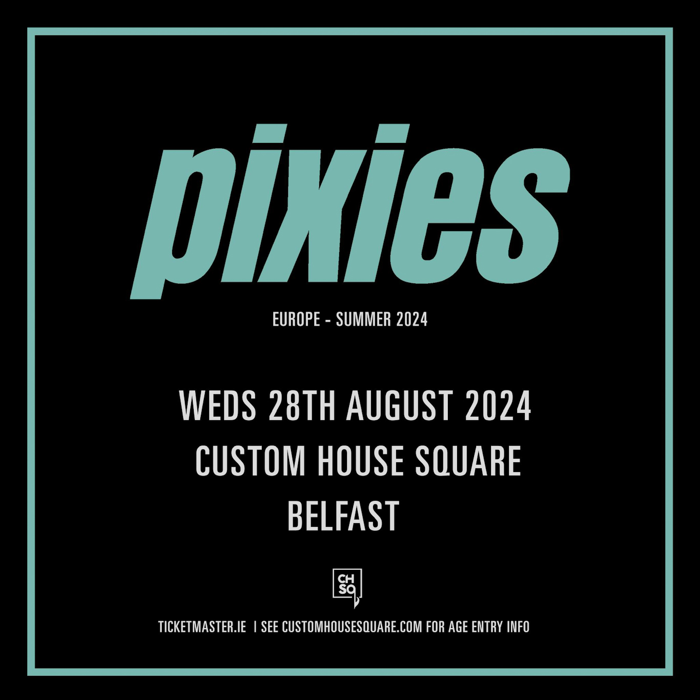 PIXIES announce headline show at Custom House Square, Belfast, on Wednesday 28th August 2024 85 pixies