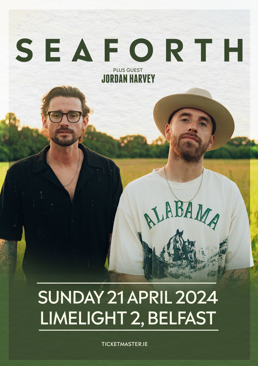 Australian country duo SEAFORTH announce headline show at The Limelight, Belfast 87 SEAFORTH
