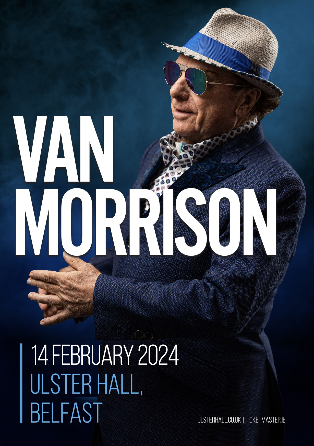 VAN MORRISON announces a one-off show at the Ulster Hall, Belfast on Valentine's Day 87 Van Morrison