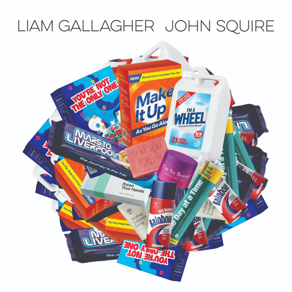 ストア限定LP LIAM GALLAGHER / JOHN SQUIRE Liam Gallagher John Squire Exclusive Split Blue & Red Vinyl