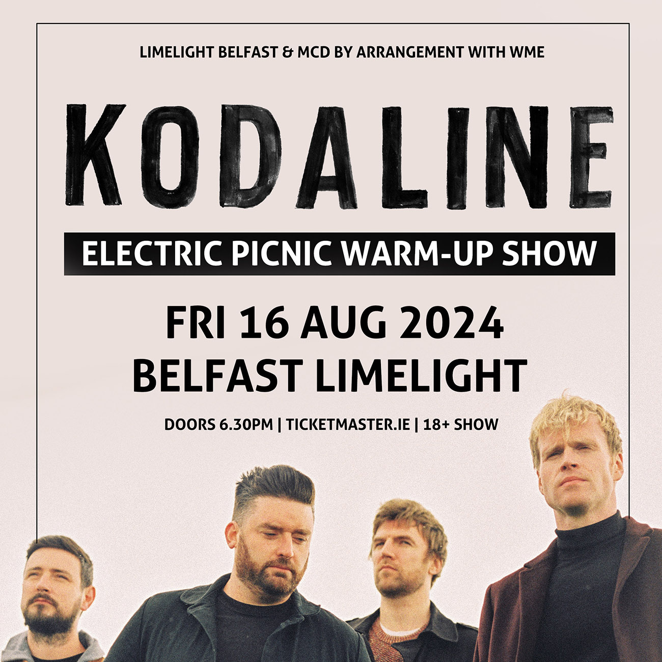 KODALINE announce show at the Limelight, Belfast, on Friday, 16th August 2024 82 kodaline