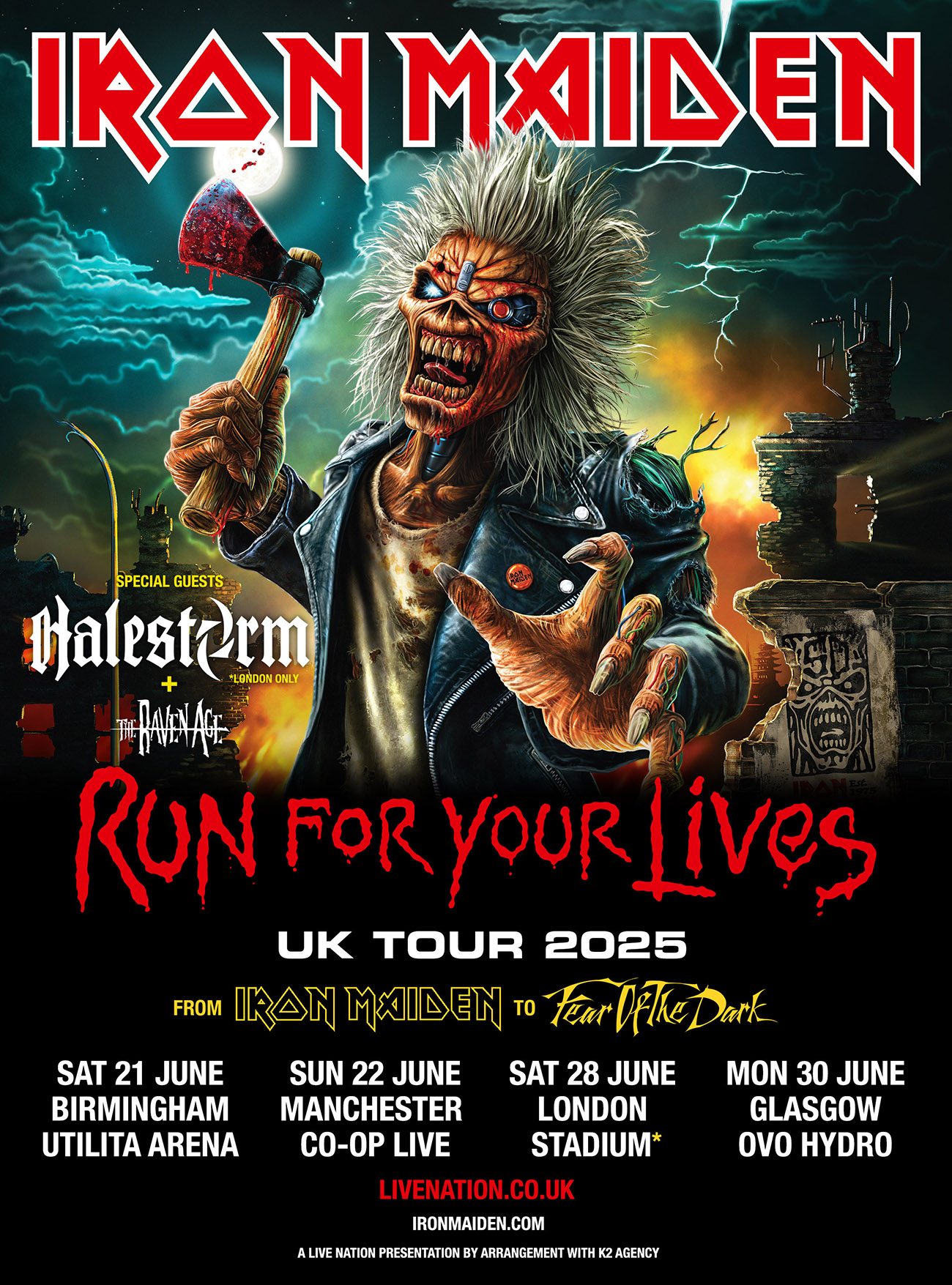 IRON MAIDEN announce their ‘RUN FOR YOUR LIVES’ world tour 2025/26 88 IRON MAIDEN