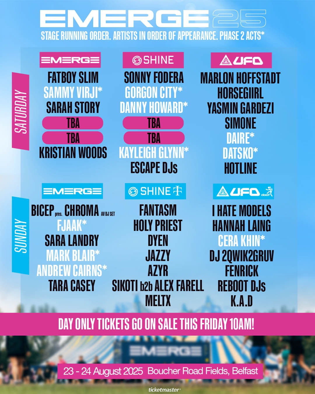 Ireland’s Largest Electronic Music Festival, EMERGE, Reveals Stage Breakdown & Day Ticket Details 82 emerge