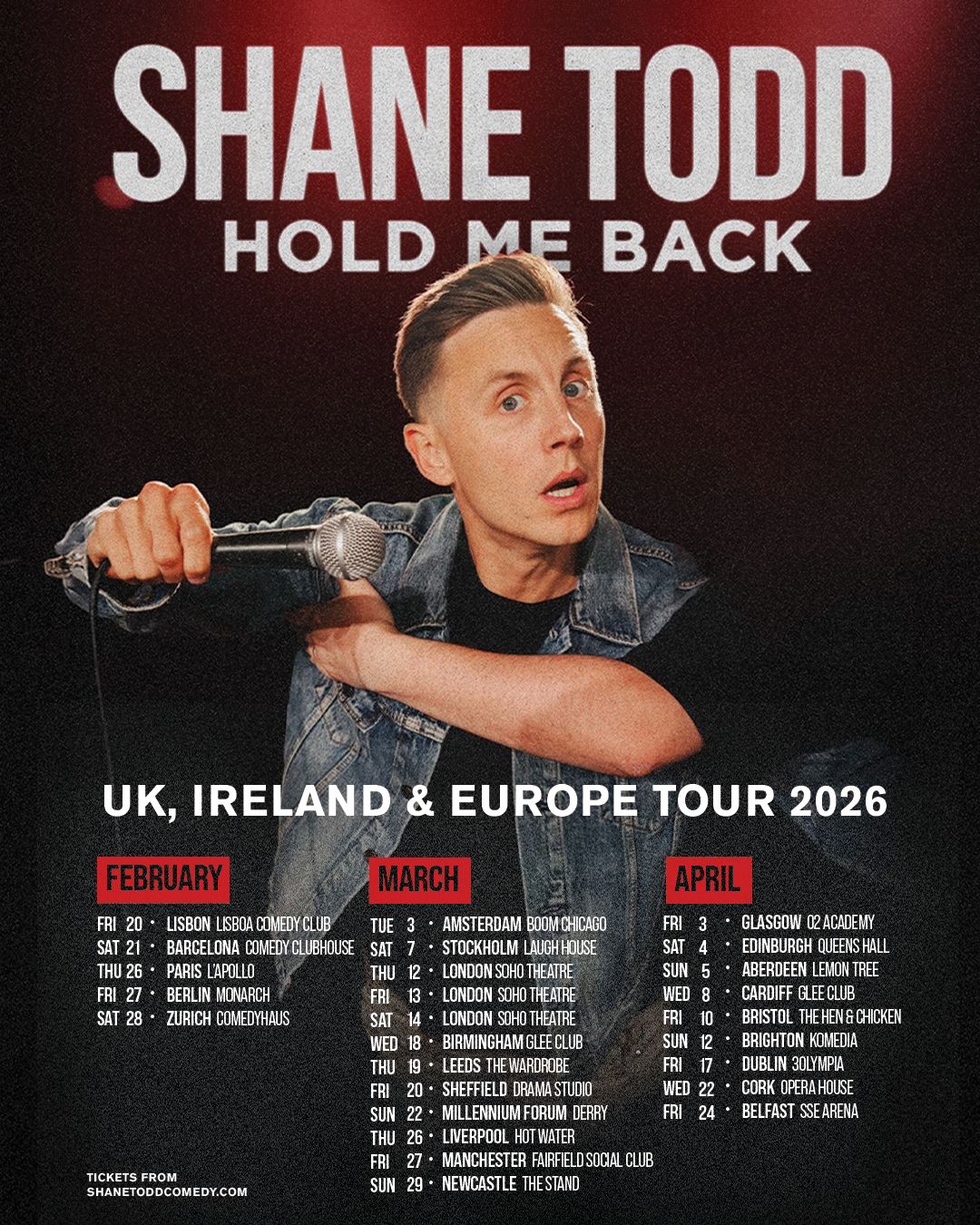 Shane Todd Announces Massive Stand-Up Tour with New Shows in Derry, Cork & Dublin 82 Shane Todd