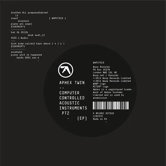 APHEX TWIN // COMPUTER CONTROLLED INSTRUMENTS PT2 // 23RD JANUARY 2