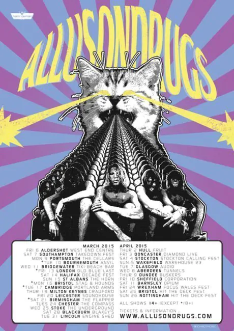 ALLUSONDRUGS ANNOUNCE SPRING TOUR; WATCH 20 MIN YOUR DIARY: Here 82 allusondrugs