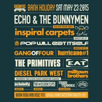 COUNTING DOWN TO THE... GIGANTIC INDIE ALL DAYER VOL.2 SATURDAY 23rd MAY 2015 