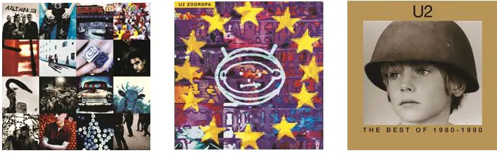 U2 - Reissue: Achtung Baby - Zooropa - Best of 1980-1990 on 2LP Vinyl 27th July 