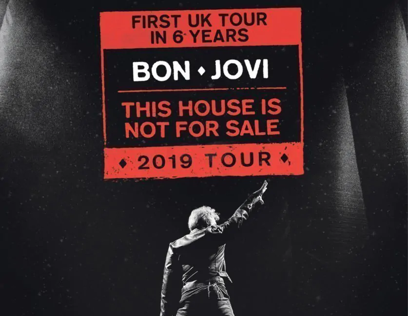 BON JOVI announce R.D.S Stadium, Dublin show, Saturday 15 June, 2019