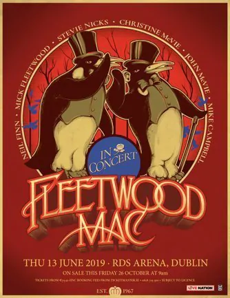 FLEETWOOD MAC Announce RDS ARENA Date for European Tour