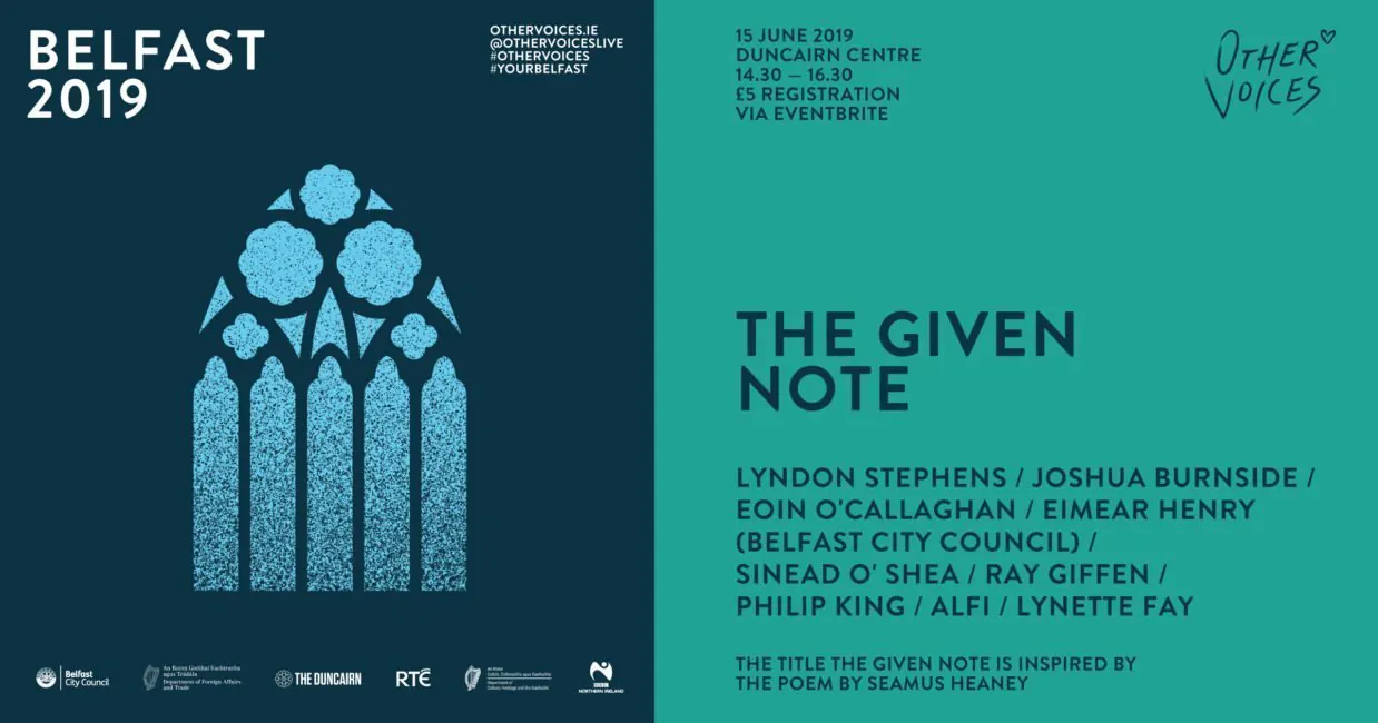 Further Events Announced for Other Voices Belfast