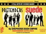 THE PRETENDERS & SUEDE Will Co-Headline a Very Special Benefit Show at London’s O2 Shepherds Bush Empire on November 20th