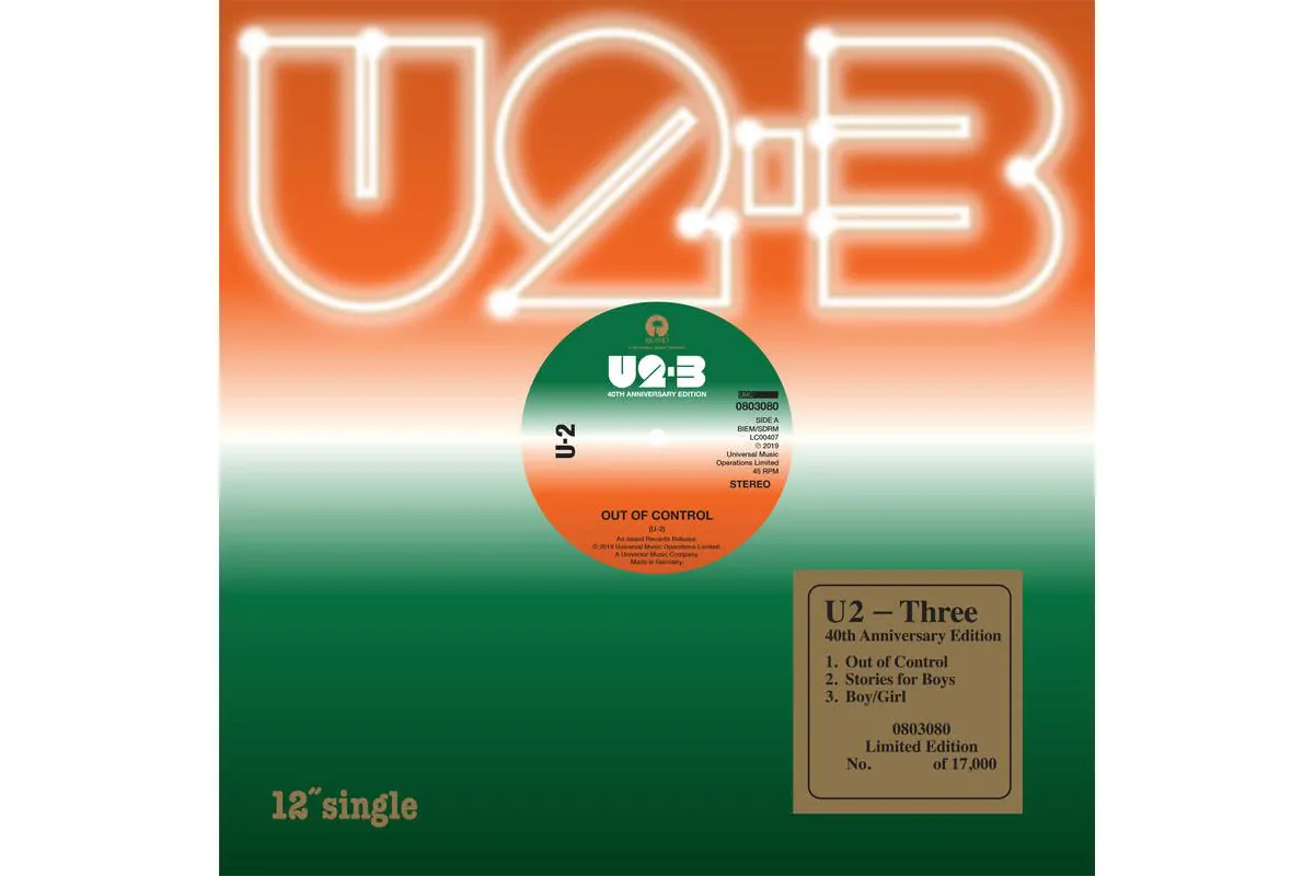 U2 Reissue “THREE” for Black Friday Record Store Day