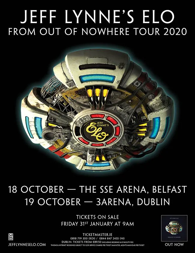 JEFF LYNNE'S ELO ‘From Out of Nowhere’ Tour comes to Belfast & Dublin in October 82 Jeff Lynne’s ELO