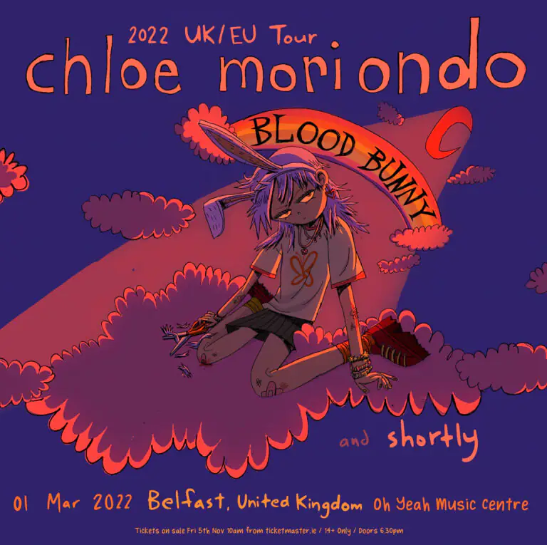 CHLOE MORIONDO announces headline show at Oh Yeah Centre, Belfast on Tuesday 1st March 2022 