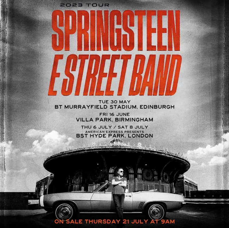BRUCE SPRINGSTEEN AND THE E STREET BAND announce 2023 UK stadium & outdoor shows 85 Bruce Springsteen and The E Street Band