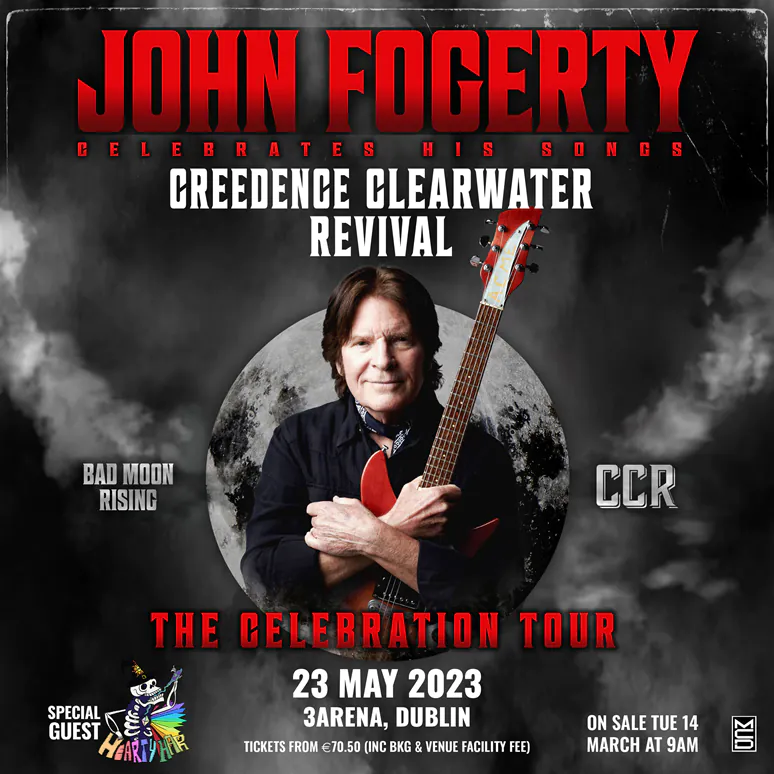 JOHN FOGERTY brings ‘The Bad Moon Rising Celebration Tour’ to 3Arena, Dublin on 23 May