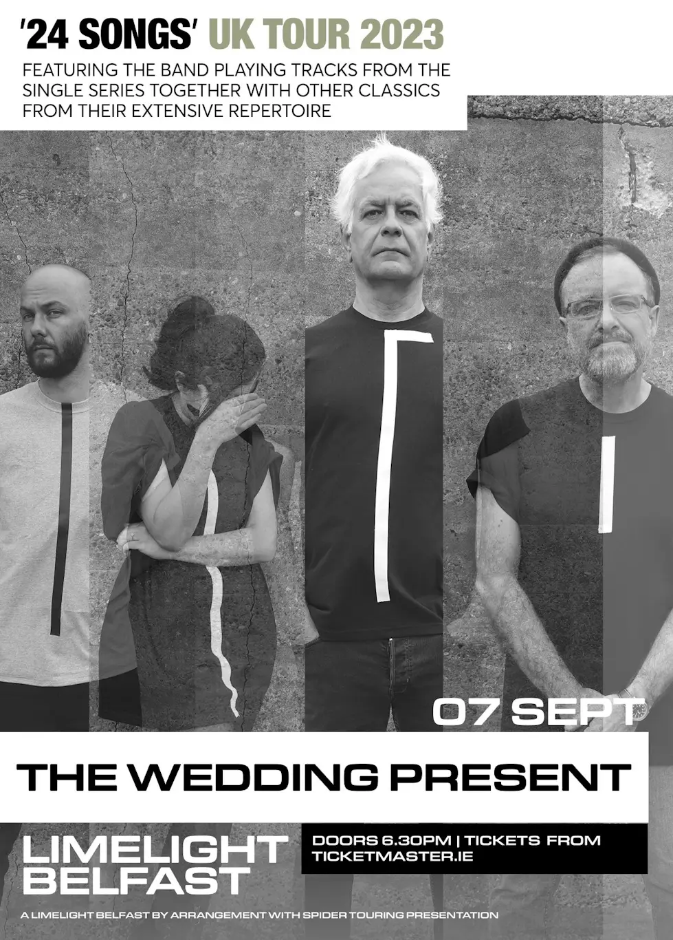 THE WEDDING PRESENT '24 Songs' UK tour 2023 announced for Limelight, Belfast 82 THE WEDDING PRESENT