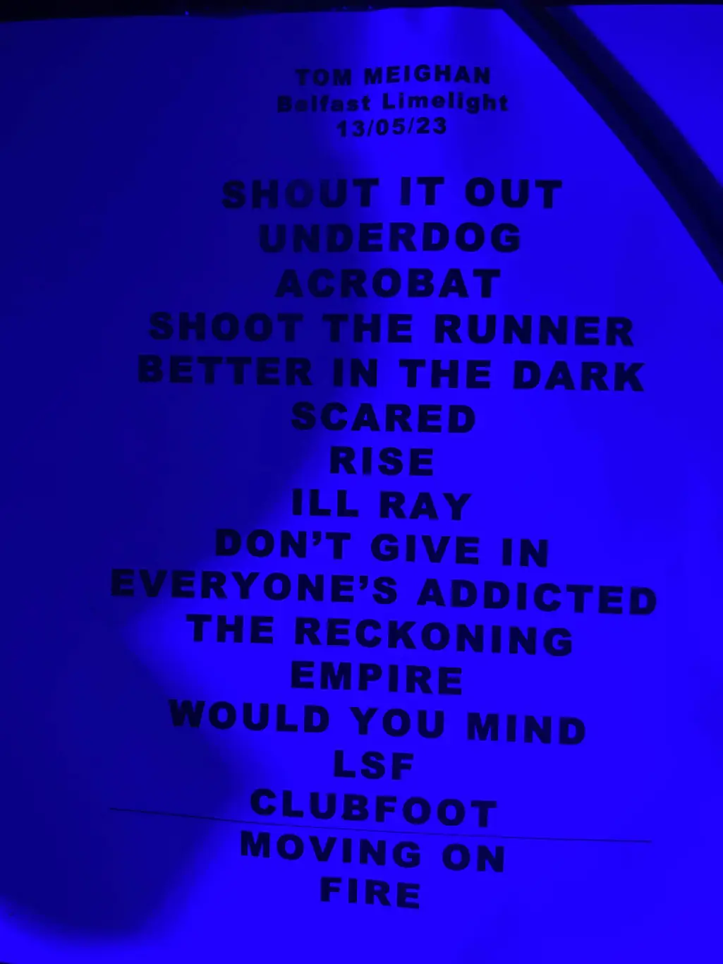 IN FOCUS// Tom Meighan at Limelight, Belfast