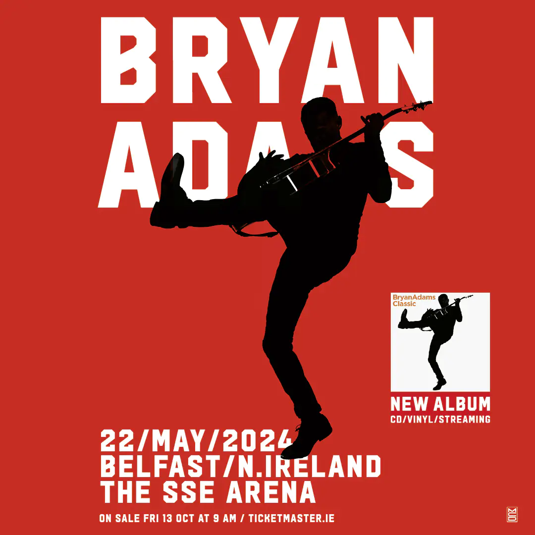BRYAN ADAMS announces Dublin and Belfast dates as part of his 2024 'So Happy It Hurts' tour 82 Bryan Adams