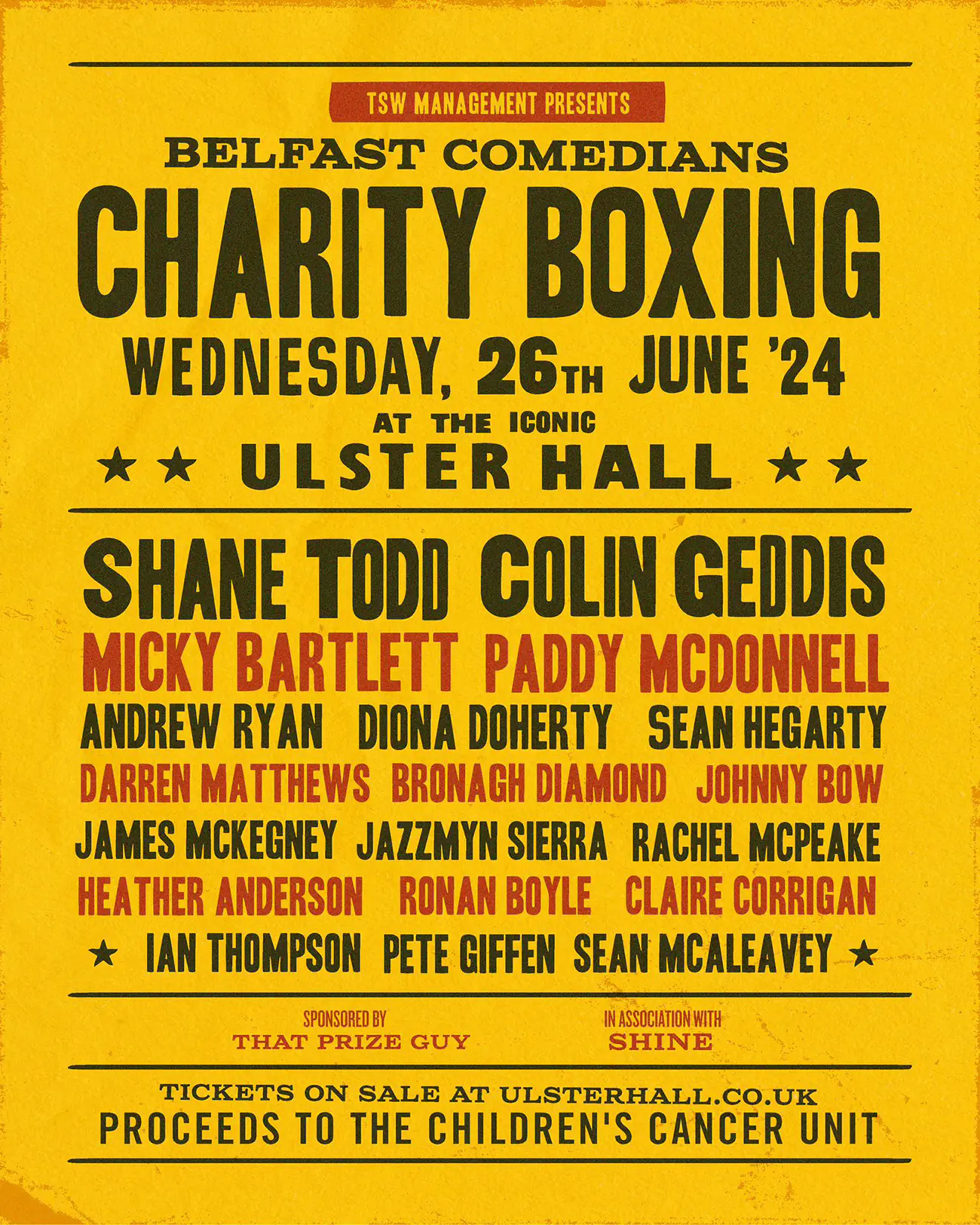 BELFAST COMEDIANS CHARITY BOXING