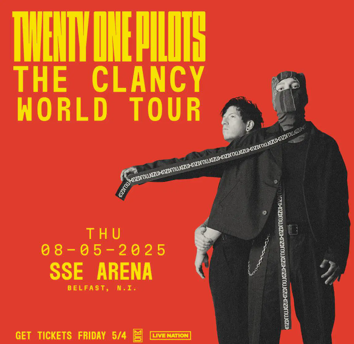 TWENTY ONE PILOTS announce headline show at SSE Arena, Belfast 81 TWENTY ONE PILOTS