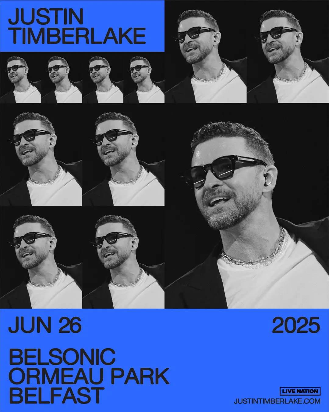 JUSTIN TIMBERLAKE announces headline show at Belsonic, Ormeau Park, Belfast, on Thursday, 26th June 2025 82 Justin Timberlake