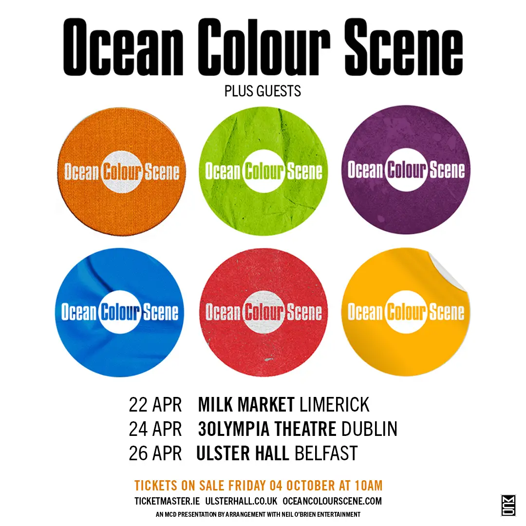 Ocean Colour Scene announce headline show at Ulster Hall, Belfast on Saturday 26th April 2025 82 Ocean Colour Scene