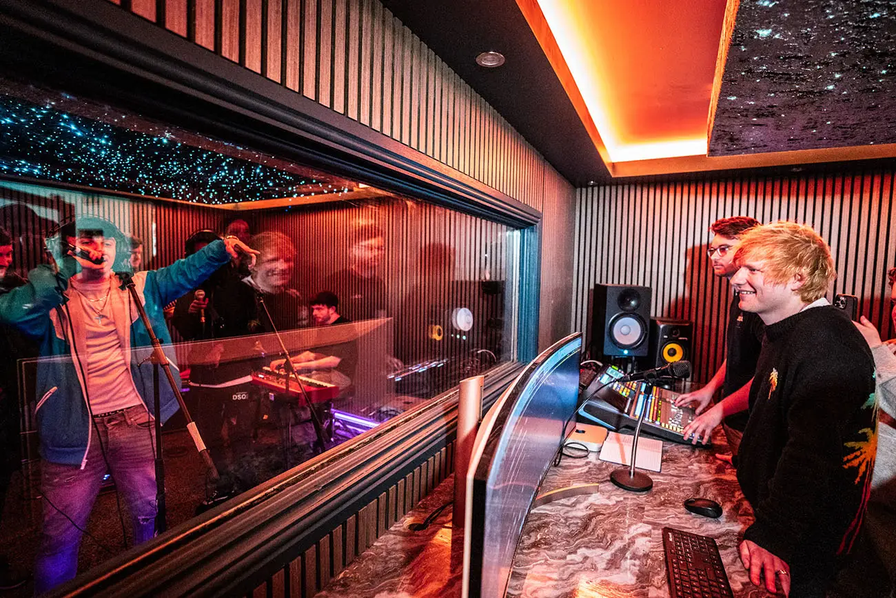 Ed Sheeran makes surprise visit to Northern Ireland in support of Belfast music charitiesCredit: Bradley Quinn